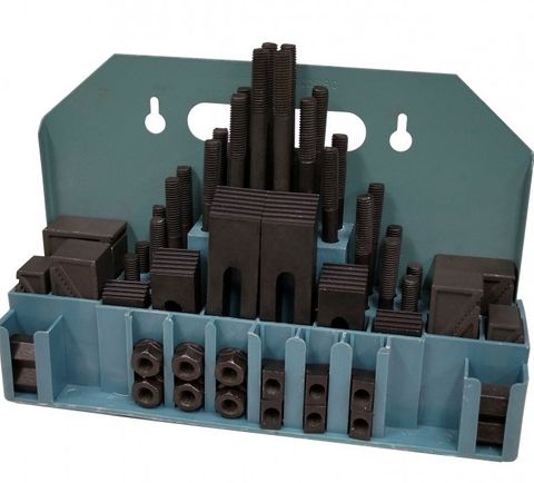M12 x 1.75 58 piece Clamping Kit Suits 14mm Table Slot
