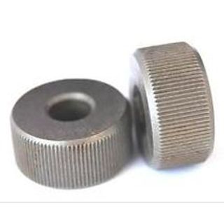 HSS Knurl Wheel 3/4'' D x 3/8'' W x 1/4'' Hole  Fine Straight