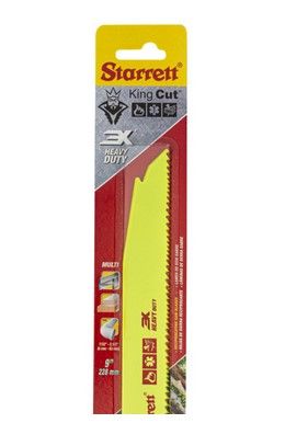 228mm x 25mm  6-10 tpi King Cut Reciprocating  Saw Blade Pkt 2 - Starrett