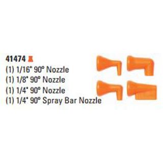 Locline 1/4'' 90 Nozzle Kit Assortment