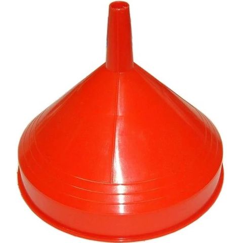 200mm  Large Plastic Funnel - Orange
