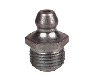 6 x 1.0mm x Straight  Grease Nipple - Stainless Steel - Alemlube