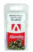 8 x 1.0mm x Straight Grease Nipple Packet 10 - Alemlube