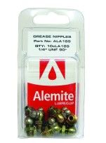 6 x 1.0mm x 90deg Grease Nipple Packet 10 - Alemlube