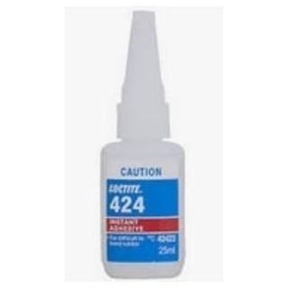 424 Loctite 25ml Instant Adhesive - Suit Difficuilt to Bond Plastics / Rubber