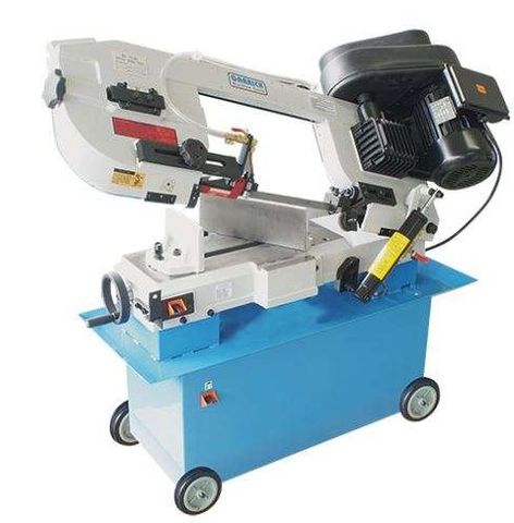 Bandsaw BS712 - 7" , Auto down feed stop, 3 speed, cast iron frame and bed on wheels, hydraulic down feed  1.1Kw  motor, Blade Size 2360, cutting cap 90deg 180mm, 45deg 110mm - Garrick