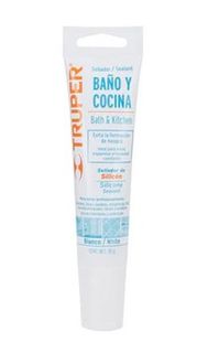 85gm Tube White Bathroom Silicone Sealant - Truper