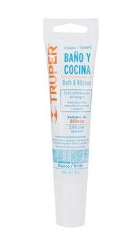 85gm Tube White Bathroom Silicone Sealant - Truper