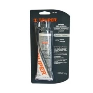 85gm Tube Clear All Purpose Silicone SealanT - Truper