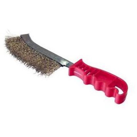 Spid Wire curved brush -Steel Red Handle