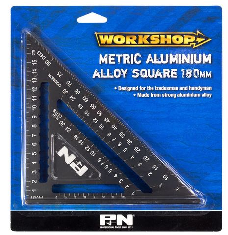Builders Triangle Square Aluminium 180mm