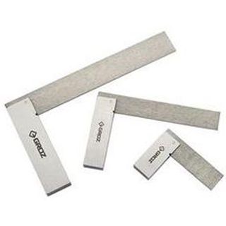 3 piece Precision Engineers Square Set 50-100-& 150mm in Wooden Case - Groz