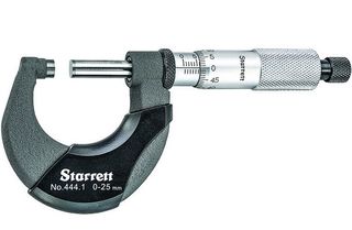 0-25 x .01mm  Outside Micrometer - Starrett