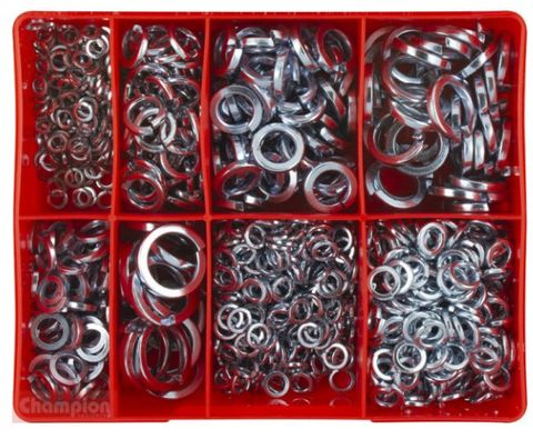 Champion 895 piece Square Section Spring Washer Assortment Kit