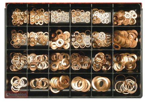 Champion 565 piece Master Fuel Injection Copper Washer Assortment Kit