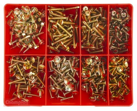 Champion 400 piece Self Drilling Screw Assortment Kit