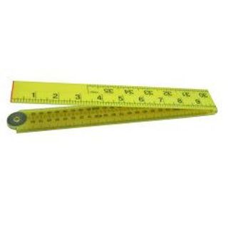 1m/39''16mm Yellow ABS Folding Rule - Bevel Edge 50% OFF NORMAL LIST PRICE