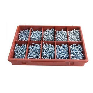 750 piece Phillips Pan Head Self-Tapper Screw Assortment kit..6G x 1/2" - 12G x 1"