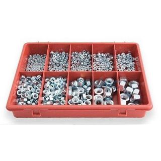 Hex Nuts M3 - M12 - 650 piece Assortment kit