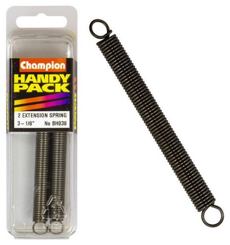 3-1/8" x 11/32" x 20G Extension Springs Pkt2