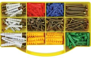 315 piece Screws,Anchors & Wallplug Grab Kit