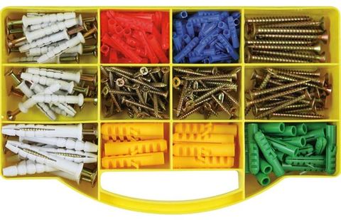 315 piece Screws,Anchors & Wallplug Grab Kit