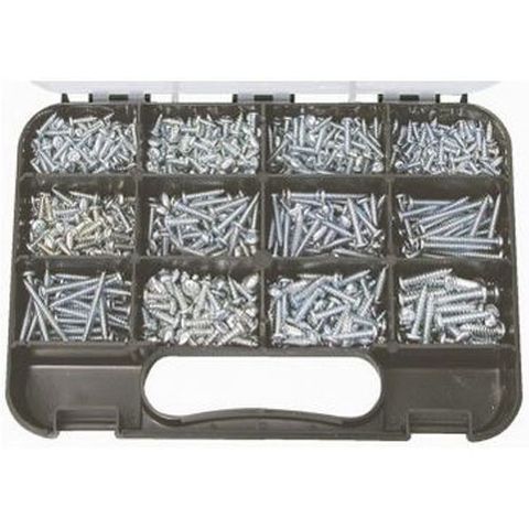 760 piece Self Tapping Pan-Head Zinc Screws