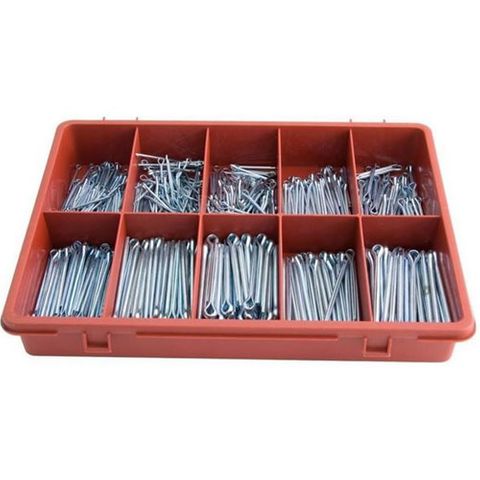 Split pins - 650 piece - Metric & Imperial Assortment kit -1.6 x 22mm - 4.0 x 45 mm , 7/64'' x 50mm - 9/64'' x 50mm