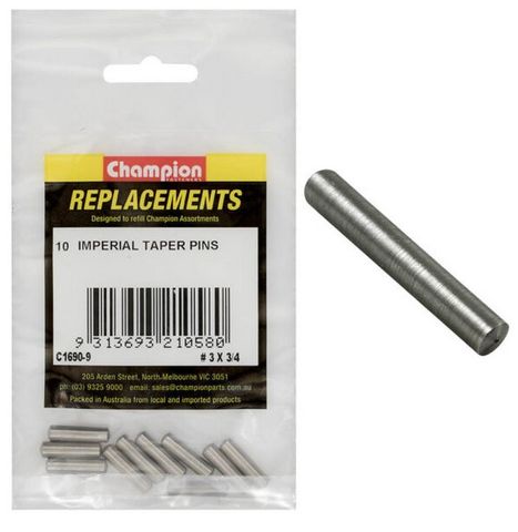 #3 x 3/4"  Taper Pins Pkt10