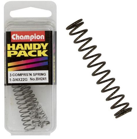 1-3/4" x 5/16" 22G Compression Spring Pkt3 - Champion