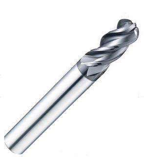 8.00mm Ball nose 4 Flute ALTiN Coated Carbide Slot Drill - Speed Tiger