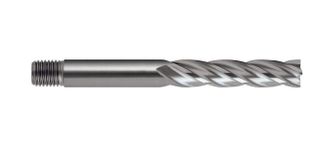 4.0mm Long series HSS-Co8 End Mill - Threaded Shank- Europa..4.0 x 25.50 Flute length x 6mm Shank x 70mm OAL