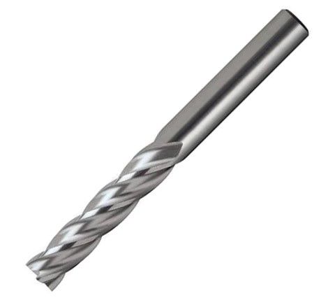 4.0mm Long series  HSS-Co8 End Mill - Flatted Shank- Europa..4.0 x 25.50 Flute length x 6mm Shank x 70mm OAL