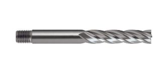 4.50mm Long series  HSS-Co8 End Mill - Threaded Shank- Clarkson..4.50 x 25.50 Flute length x 6mm Shank x 70mm OAL