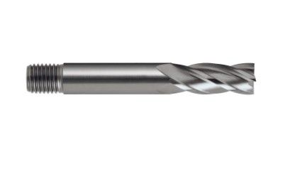 3/16'' Short series  HSS-Co8 End Mill - Threaded Shank- 3/16''x 1/2'' Flute length x 1/4'' Shank x 2-1/4'' OAL-Europa