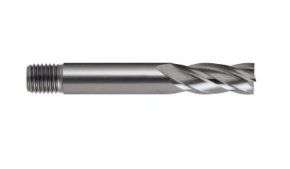 7/32'' Short series  HSS-Co8 End Mill - Threaded Shank - 7/32'' x 5/8'' Flute length x 1/4'' Shank x 2-3/8'' OAL - Clarkson