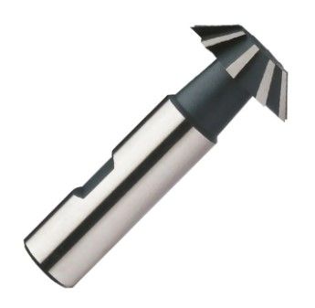 1/2'' x 45deg HSS Inverted  Dovetail Cutter - Flatted Shank - Ozar