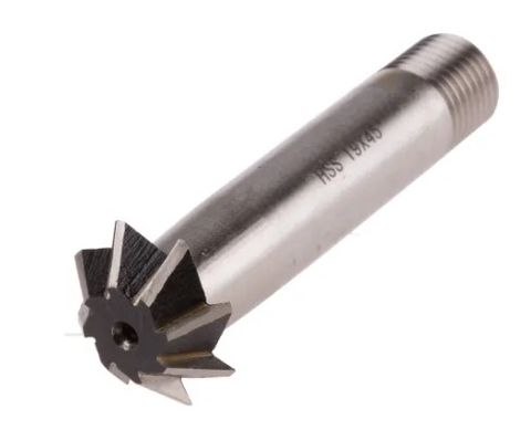 1'' x 45deg HSS Inverted Dovetail Cutter - Flatted Shank - Blaze