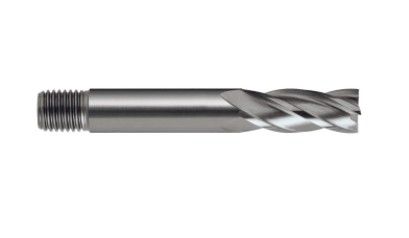 5.0mm Short series HSS-Co8 End Mill - Threaded Shank- Europa- 5.0 x 16.0 Flute length x 6mm Shank x 60.5mm OAL