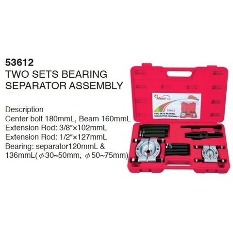 Set of Two Bearing Separator Assembly 12 piece Set Complete with Small & Large Bearing Separators  Blomold Case - Hans