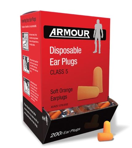 Disposable Ear Plugs Class 5 -  Uncorded - Armour Box 200
