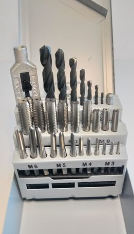 M3-M12  29 piece Tap & Drill Set  in Metal Case