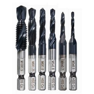 M3, 4 , 5 , 6 , 8 & 10mm HSS-Co Drill/Tap Combo Set - TiAlN Coated