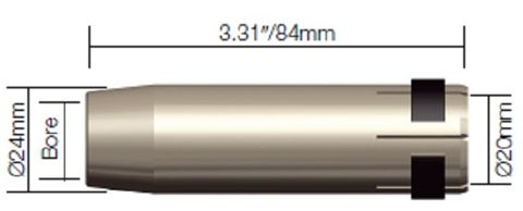 MB36 Nozzle Conical 16.1mm 2pk