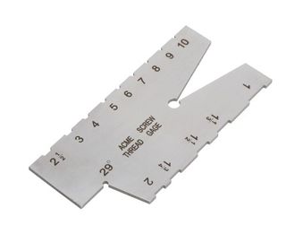 ACME Stainless Steel Screw Thread Gauge - 29 Degree