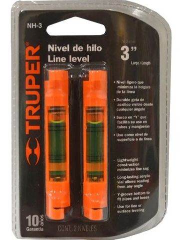 Line Level Plastic #17058 2-pce 75mm Truper (TLINE) 50% OFF NORMAL LIST PRICE