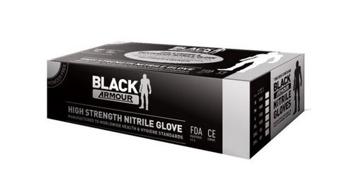 Black Armour Nitrile Disp Glove XL