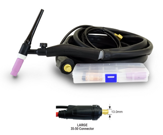 TIG Torch Kit XA17V x 4m Torch 35-50, Spares