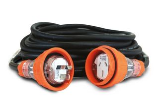 Rubber 15m Extension Lead, 3 x 2.5mm2, 3P 15A Plug & Socket