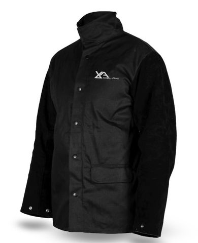 XcelArc Welding Jacket, Proban Body, Leather Sleeves XXL